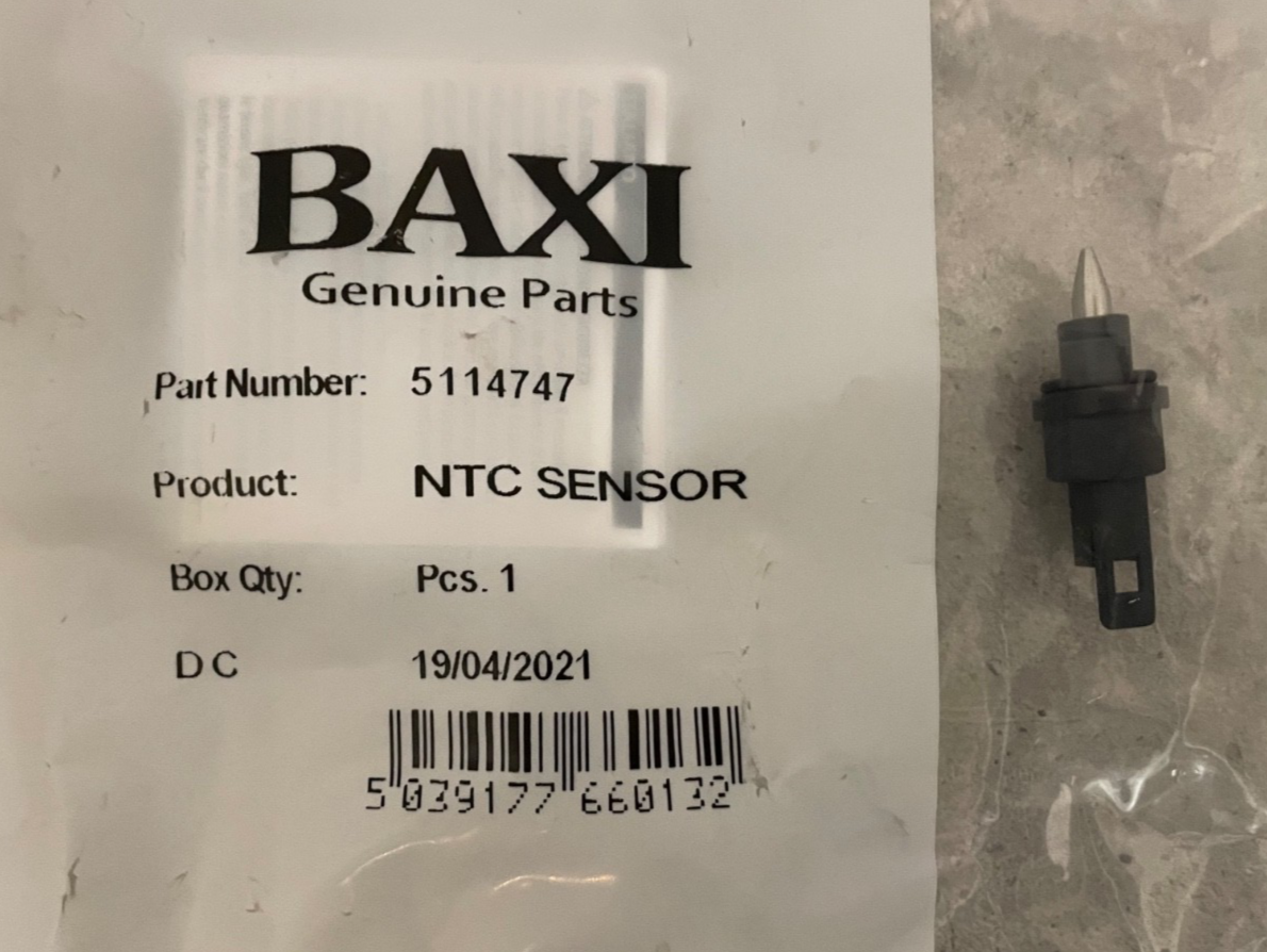 Baxi Duotec Platinum Combi HE Potterton Gold Promax HE Plus A NTC Sensor 5114747