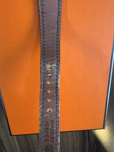 Reloj HERMES Serie Avestruz en buen estado de funcionamiento Envío gratuito - Imagen 14 de 19