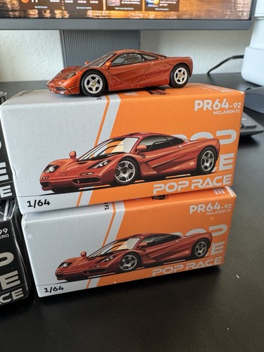 POPRACE PR64-92 1/64 McLAREN F1 ORANGE POP RACE NEW - Picture 7 of 8