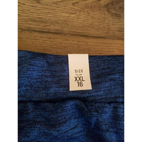 Boys Athletic Shorts Size XXL 16 Sporty BLUE Walking Kids Youth Black Drawstring - Picture 7 of 7