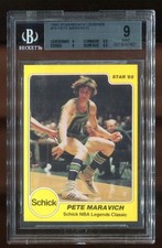1985 Star Company Schick Legends # 18 Pete Maravich Beckett 9