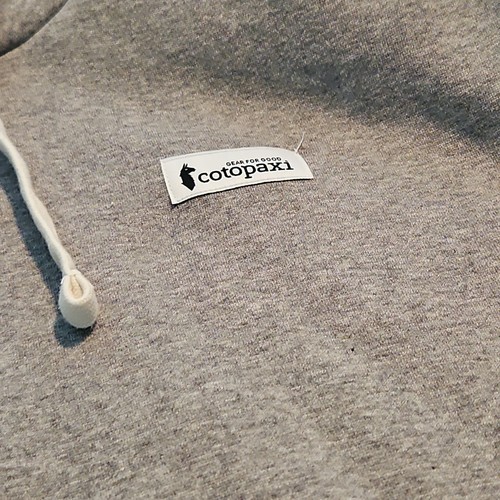 HERREN COTOPAXI LOGO PATCH FLEECE HOODIE GR. L GRAU - Bild 2 von 5
