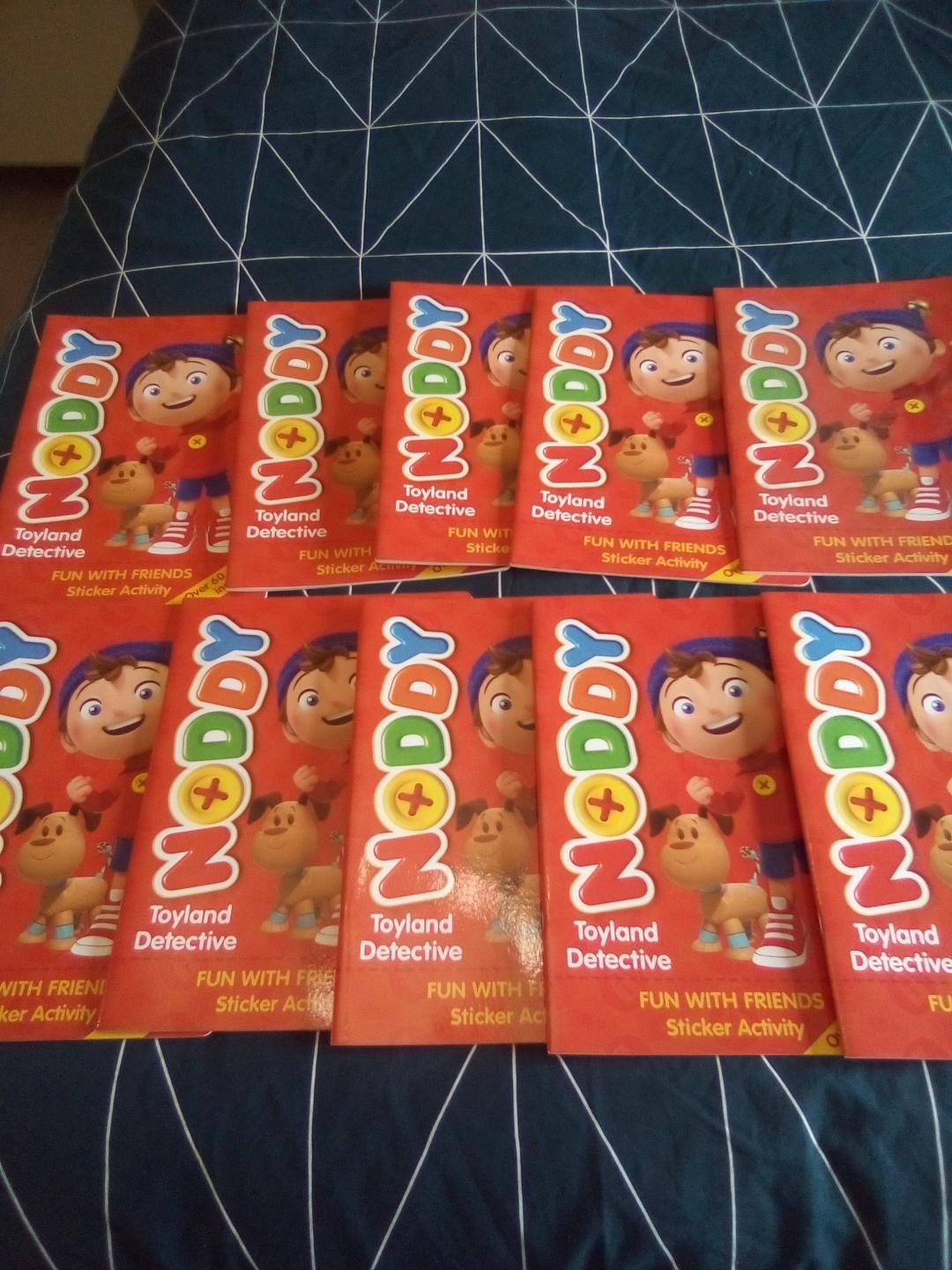 Bulk 10 Kids Noddy Toyland Detective Sticker Activity Books: Over 60 Stickers!!