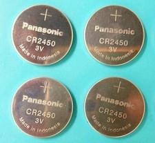 4 NEW PANASONIC CR2450 CR 2450 3v lithium battery EXPIRE 2024