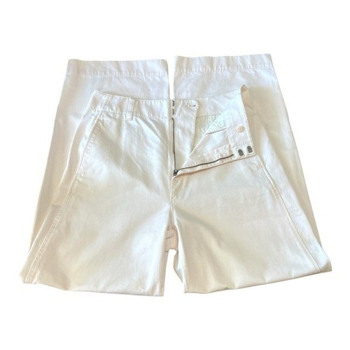 Uniqlo Off White Pantaloni a Palloncino in Cotone Conici Donna 10 - Foto 6 di 11