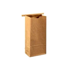 Poly-Lined Natural Kraft Coffee Bag – 1 lb with Tin Tie (BR-1752)- 100 box