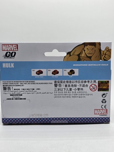 MARVEL GO Collection Miniature Metallic Gold Hulk Spiral Track W/car - Picture 3 of 5