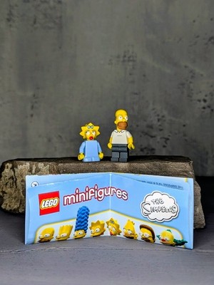 LEGO The Simpsons Minifiguren Set: Homer Simpson & Maggie Simpson (2)