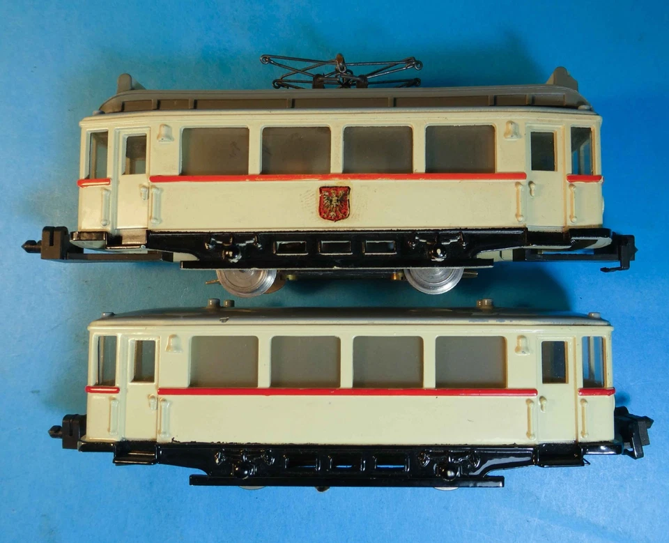 HAMO GERMAN T206 STREETCAR AND 250 TRAILER - 1950s CAST METAL HO GEMS - Image 3 of 4