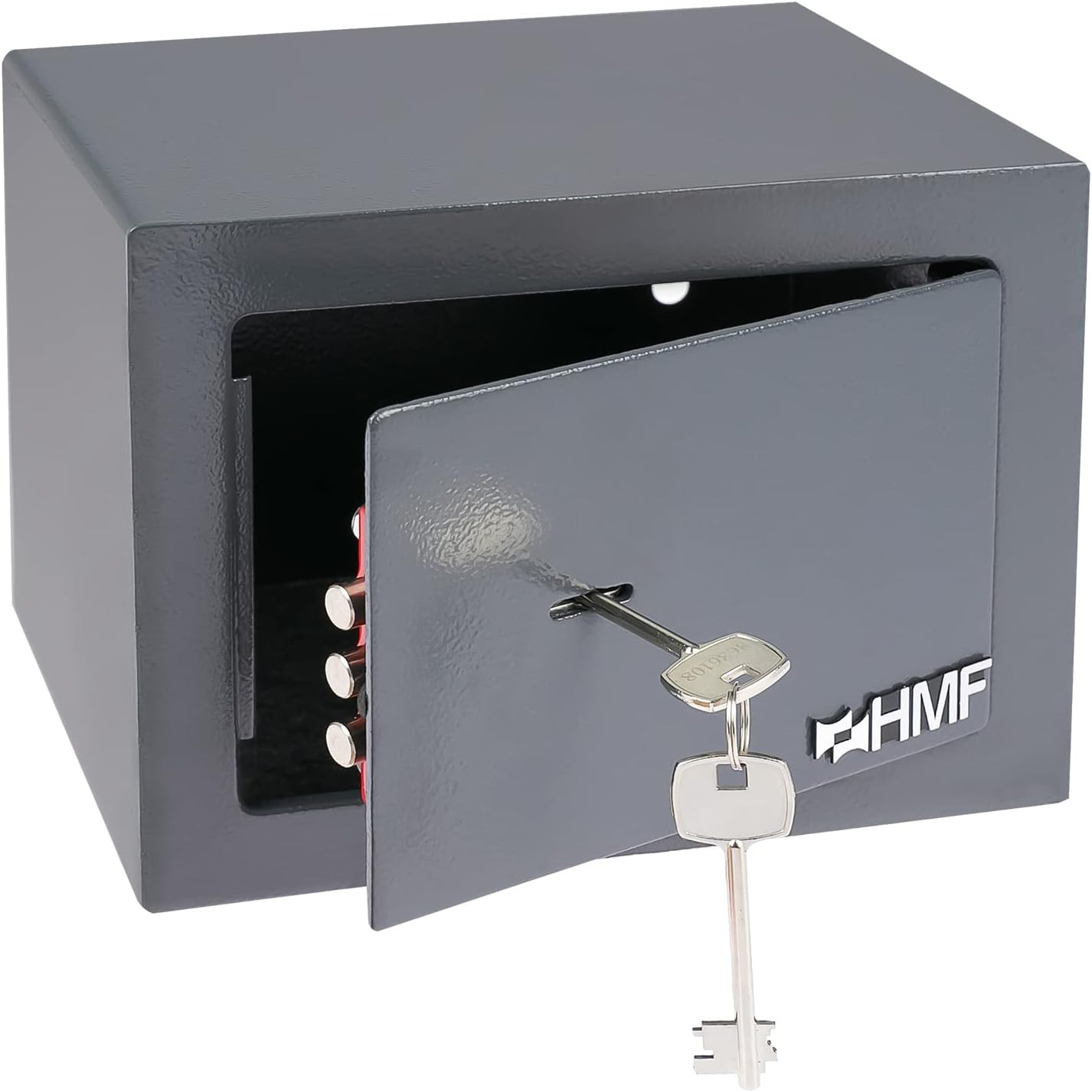 Cassaforte Piccola con Chiave 23x17x17 cm - Cassaforte da Armadio Antracite