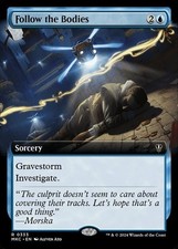 NM-Mint, English MTG Regular Follow the Bodies - Extended Art Commander: Murders
