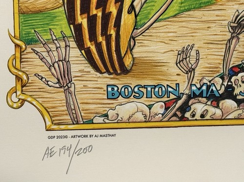 Dead & Company Boston Poster 2023 Fenway Park 6/23 AJ Masthay ap 194/200 - Bild 11 von 12