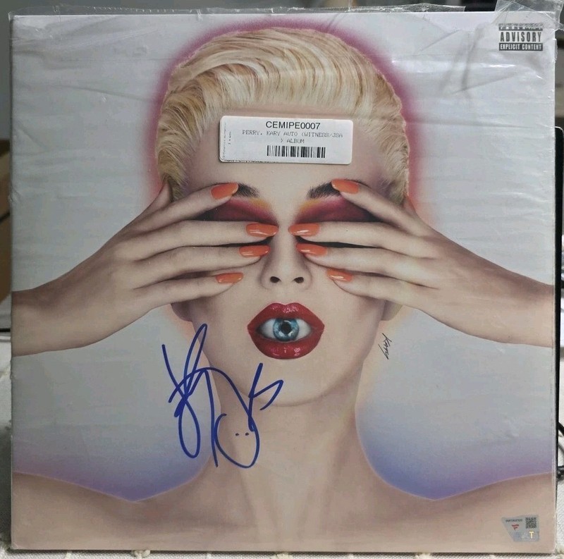 KATY PERRY signed (WITNESS) Album Vinyl LP RECORD w/ COA JSA T66029