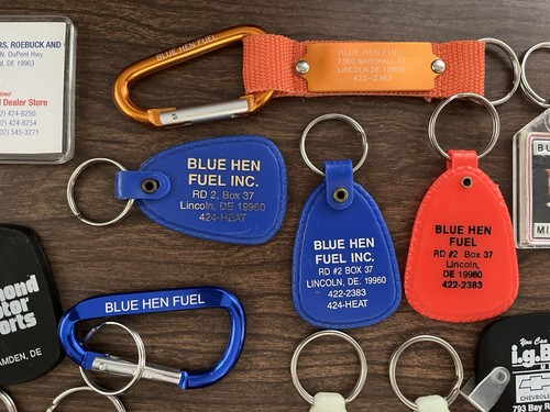 Lot of 27 Delaware Keychains ~ Advertising - Picture 3 of 12