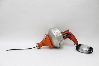Drain Brain Super-Vee Handheld Electric Drain Cleaner w/ 25' x 5/16'' Cable