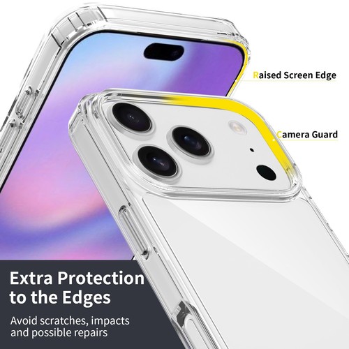 For iPhone 17 Pro Max Air Case Clear Phone Shockproof Bumper TPU Cover - Picture 7 of 14