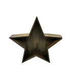 Vintage Rustic Wooden Star Shelf Display Wall Decor Primitive Tiered Tray Shelf