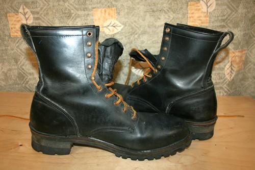 Lake of the Woods schwarze Leder Arbeitsstiefel Stahlkappe 13 D - Bild 5 von 7