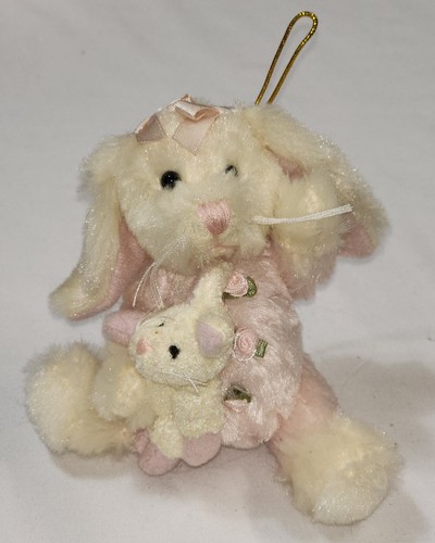 The Bearington Collection Limited Edition Jointed Cottontail Bunny Ornament - Picture 2 of 9