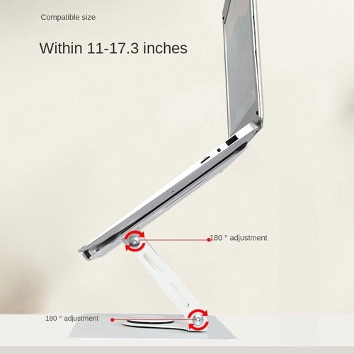 Aluminum Alloy Laptop Cooler Adjustable Height Reading Book Stand - Afbeelding 7 van 15