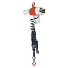 Harrington Ed125da-6 Electric Chain Hoist, 125 Lb, 6 Ft, Hook Mounted - No