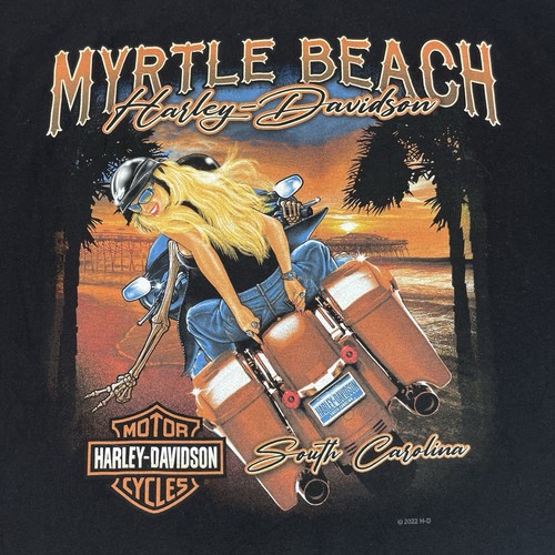 Harley Davidson Double Sided Graphic T-Shirt Herren Gr. XL Myrtle Beach Bike Week - Bild 3 von 12