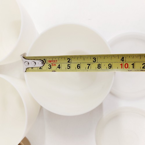 Tupperware Trio Caddy Lids Pickles Sauces Relishes Dips White / Beige Vintage - Picture 15 of 16