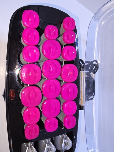Conair Hot Rollers 20 Multi-Sized Flocked Rollers Curlers Clips CHV26HX - Picture 4 of 8