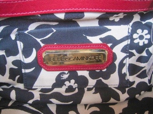 Cartera grande de cuero Rebecca Minkoff arándano doble asas bolsa para el polvo 14x10x6,5 - Imagen 7 de 14
