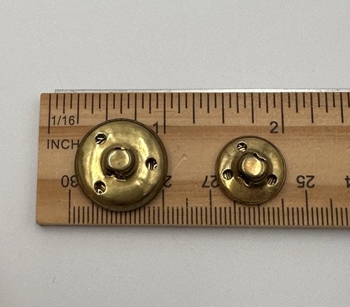 SOPRANO BLAZER JACKET REPLACEMENT BUTTONS BLACK GOLD TONE MONOGRAM “S” LETTER - Picture 7 of 9