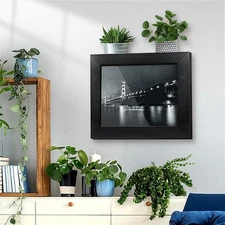 Elegant Wooden Picture Frame with Hidden Gun Safe & Valuables Storage