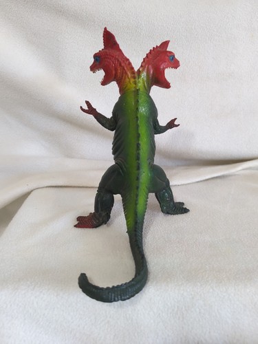 Vintage 2 Headed Kaiju Monster 8" Vinyl Figur Godzilla Dinosaurier Top - Bild 4 von 9