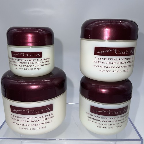 Signature Club A 5 Essentials Vinoplex Fresh Pear Body Crème+Fresh Pear Cleanser - Picture 5 of 10