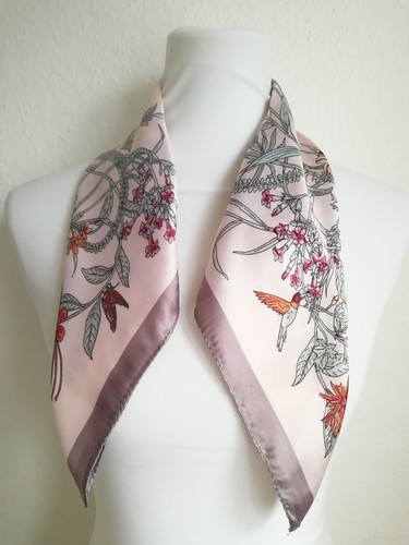 Satin Tuch mit Ohrringen Jugendstil Design Geschenk Set - Bild 3 von 8