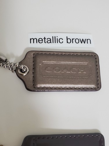 Authentique sac à main Coach cuir étiquettes à accrocher différentes couleurs NEUF - Photo 6/10