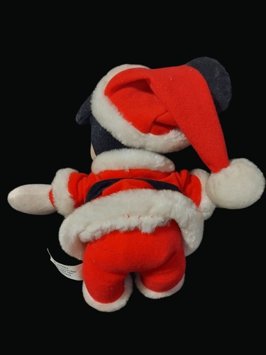 Disney Mickey Mouse Weihnachtsmann Plüschtier Weihnachtsdeko T21 K - Bild 2 von 4