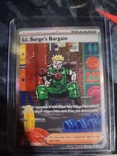 Lt. Surge’s Bargain 185/132 SIR - Pokémon TCG Mega Evolution (ME01) – GEM MINT 
