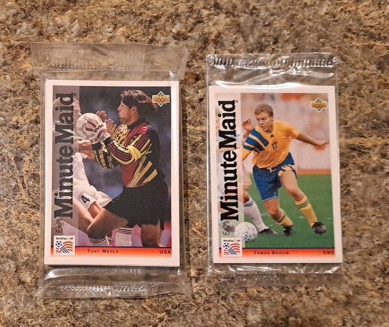 1994 Upper Deck World Cup Card Complete Set Campos Baggio Rai + Minute Maid Pak 