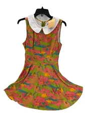 NWT Smak Parlour Walk In The Park Mini Dress Multicolor 4XL