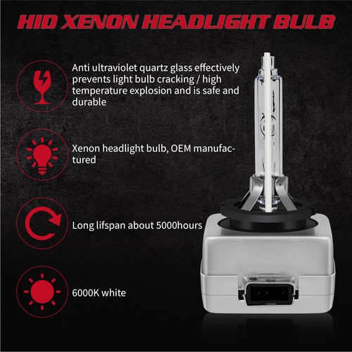 2x Replacement D1S 6000K Xenon HID Bulb For LS460 (2007-2012) 6000K - Picture 9 of 17
