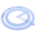 4pcs Circle Drawing Ruler Rotating Indicator Protractor For Accurate Angle