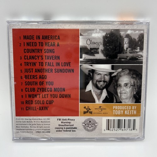 Clancy's Tavern von Keith, Toby (CD, 2011) Neu und versiegelt!! - Bild 2 von 2