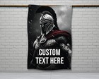 Custom Spartan Warrior Flag - Motivational Weightlifting Gym Decor