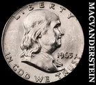 1963 Franklin Half Dollar- Silver- Choice Gem Brilliant Uncirculated Luster #J81