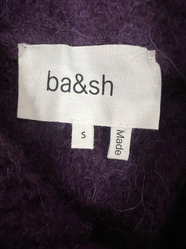 Ba & Sh Baltan gerippter Pullover aus Alpaka-Mischung mit Reißverschluss Größe S - Bild 8 von 12