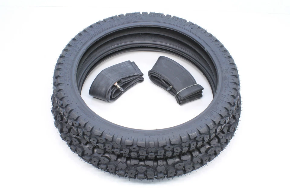 Conjunto de pneus e tubos de tração DOT CT90 CT110 TRAIL 90 110 Honda Knobby Golden #B61 - Imagem 2 de 4