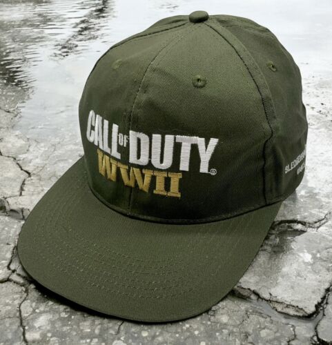 Call Of Duty WW2 Promotional Hat COD Games Snapback Cap WWII World at War Green