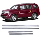 Chrome Side Door Protector 4 door S.STEEL For HONDA PILOT 2009 to 2015
