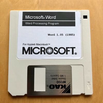  Microsoft Word 1.0 for Apple Macintosh (1985) - 800k | eBay