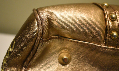 Ashley M Cadillac LOGO Bronze/Gold Purse Carry-On Bowler Handbag Satchel Purse - Bild 11 von 11